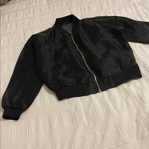 Forever 21 Black Bomber Jacket